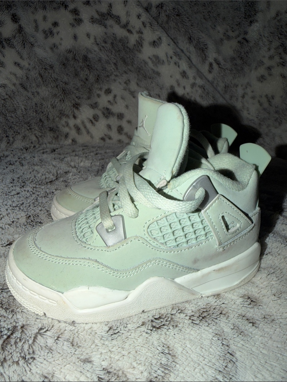 Jordan 4 Kids' Retro Light Mint Sneakers